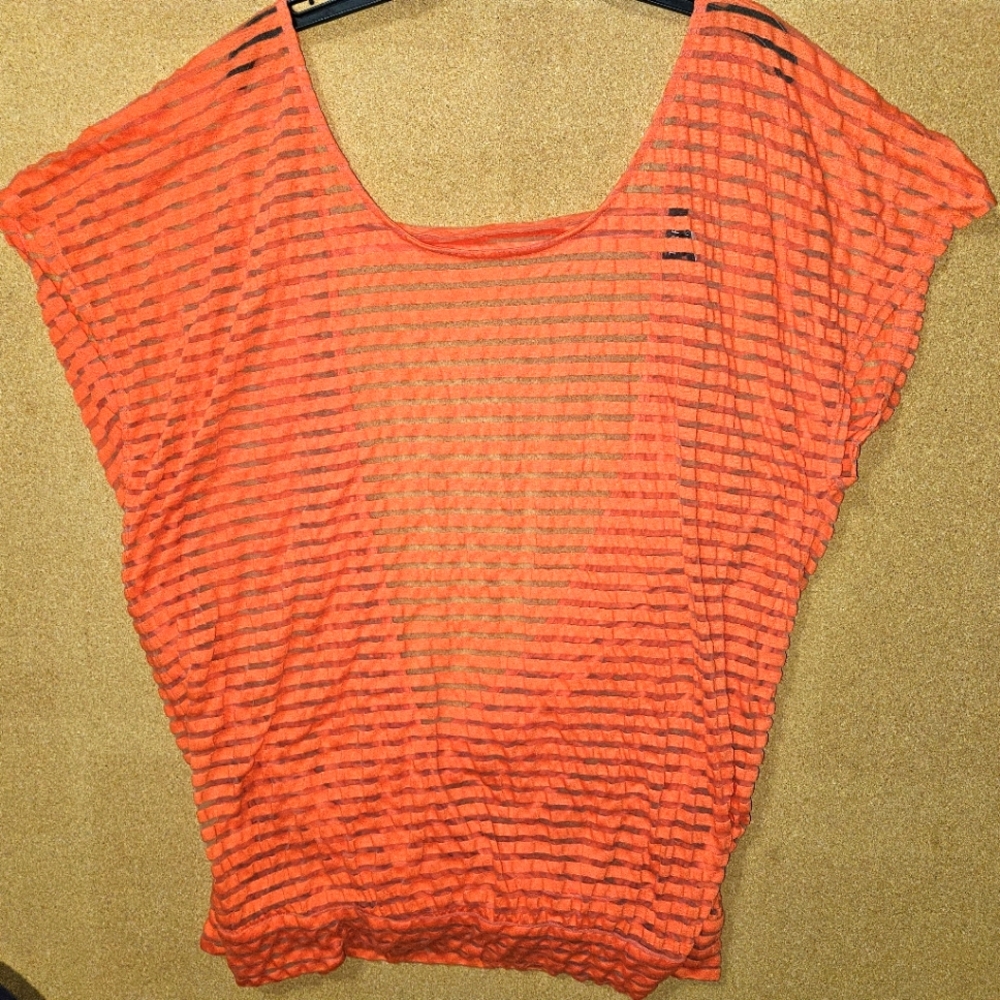 Torrid size 2 sheer open back top